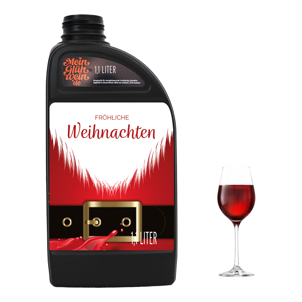 Mulled wine canister Santa Claus 1.1 liters