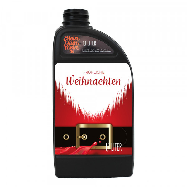 Glühweinkanister Weihnachtsmann 1,1 Liter